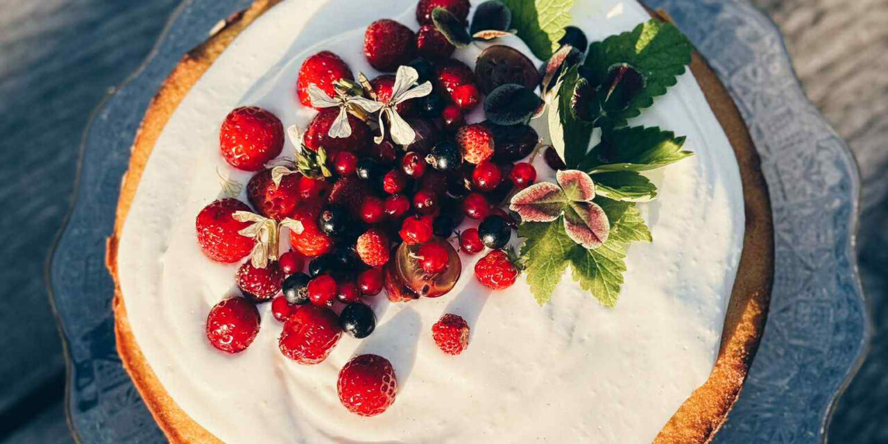 Den goda och vackraste sommartårtan